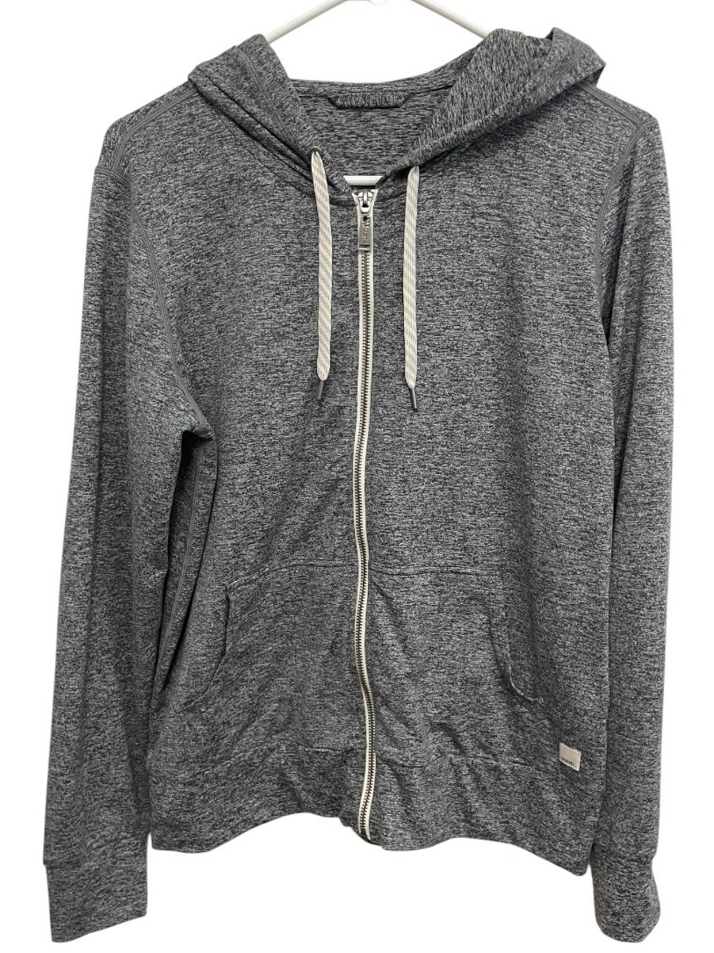 Vuori halo performance hoodie heathered grey